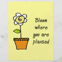 Bloom Where You Are Planted II Flyers