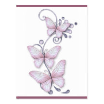 Blooming Butterflies Postcard