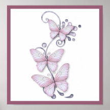 Blooming Butterflies Print