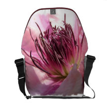 Blooming Clematis Messenger Bag
