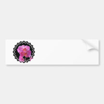 Blooming Pink Orchids Bumper Sticker