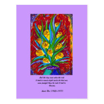 Blossom with Quote Postcard