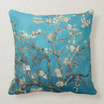 Blossoming Almond Tree by Van Gogh Throw Pillow