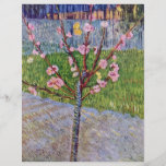 Blossoming Peach Tree By Vincent Van Gogh Custom Flyer
