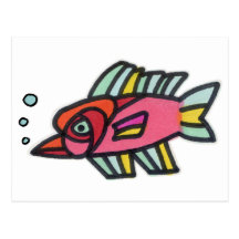 Blub Fish Pinknose Post Card