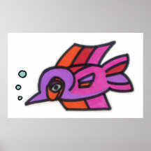 Blub Fish Purplenose Posters