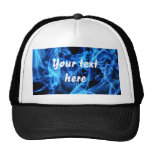 Blue Abstract Hats