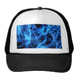 Blue Abstract Mesh Hats