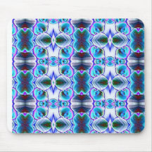 Blue Abstract Pattern Mouse Mat