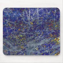 Blue Abstract Pattern Mouse Pads