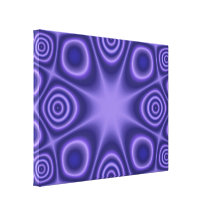 Blue Abstract Pattern Stretched Canvas Print