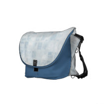 Blue Abstract Rickshaw Messenger Bag messenger bags