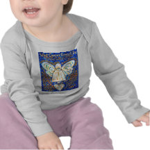 Blue &amp; Gold Cancer Angel - Large T Shirt
