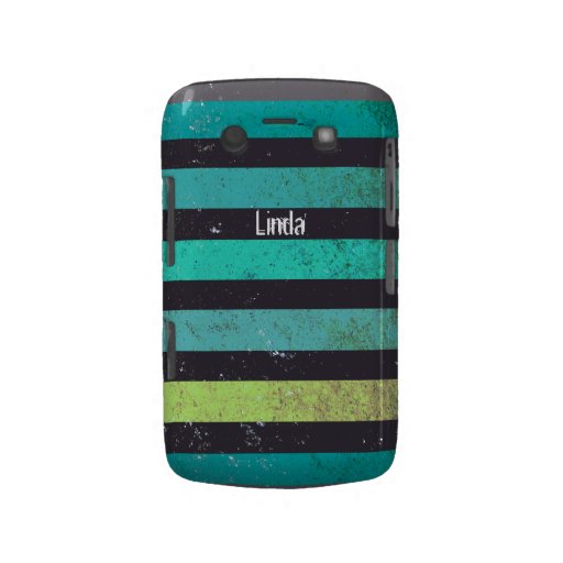 blue and black stripes BlackBerry Bold Case