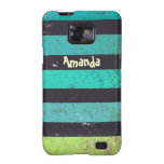blue and black stripes samsung galaxy case