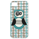 Blue and Brown I heart Owls iphone 5 Case