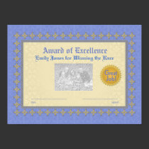 Blue and Gold Award of Excellence posters
