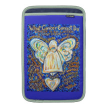 Blue and Gold Cancer Cannot Do Angel iPad Sleeve
