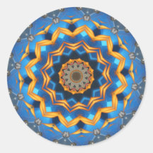 Blue and Gold Star Stickers