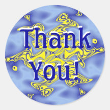 Blue and Gold Sticker
