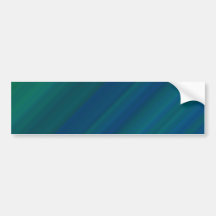 Blue and Green Pattern Bumper Sticker