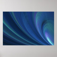 Blue And Green Soft Sand Waves Print