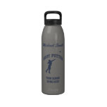Blue and Grey Shot Putter Liberty Bottle Drinking Bottle