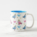 Blue and Pink Bird  Mug
