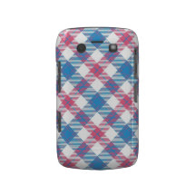 Blue and Pink Fashion Plaid Blackberry Bold Case