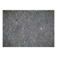 Blue and silver specked granite announcement