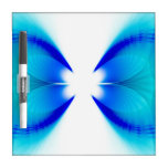 Blue and White Abstract dry erase boards
