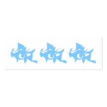 Blue and White Abstract Geometric Graphic. Business Card Templates