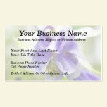 Blue And White Frilly Columbine business cards