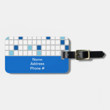 Blue and White Plaid Pattern