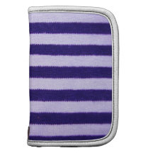 Blue and White Striped Planner
