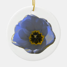 Blue and Yellow Tulip Custom Birthday Ornament