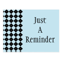 Blue Argyle Postcard