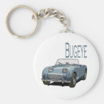 Blue Austin Healey Sprite Key Chain