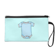 blue baby one piece wristlet purses