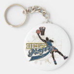 Blue Basketball Best Player Tshirts and Gifts Key Chain