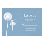 Blue Best Wishes! RSVP Personalized Invitation