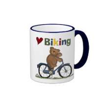 Blue Bicycle I Love Biking Tshirts and Gifts Coffee Mug