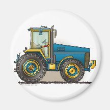 Blue Big Tractor Magnets