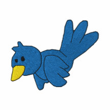 Blue Bird Custom Monogrammed Embroidered Shirt
