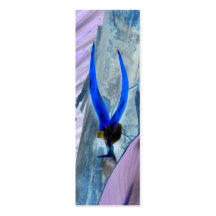 Blue Bird of Paradise Mini Bookmarks Business Cards