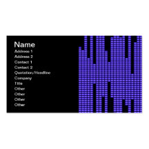 BLUE BLACK MUSIC BEATS VOLUME RECORDING DIGITAL BUSINESS CARD TEMPLATE