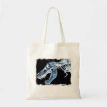 Blue & Black T-Rex X-Ray Bones Photo Bags