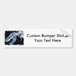 Blue & Black T-Rex X-Ray Bones Photo Bumper Sticker