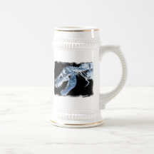 Blue & Black T-Rex X-Ray Bones Photo Mug