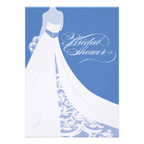 Blue Bridal Shower Invitation invitations